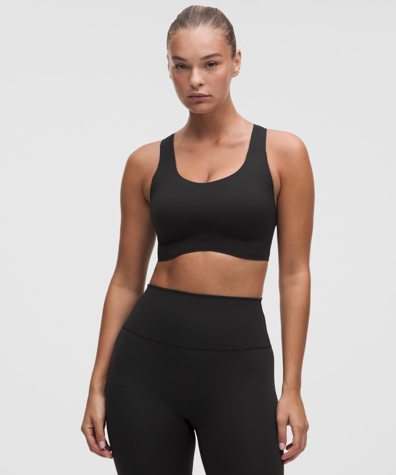 lululemon Go Further Bra with Support Code Technology *High Impact, C/D Cup Black