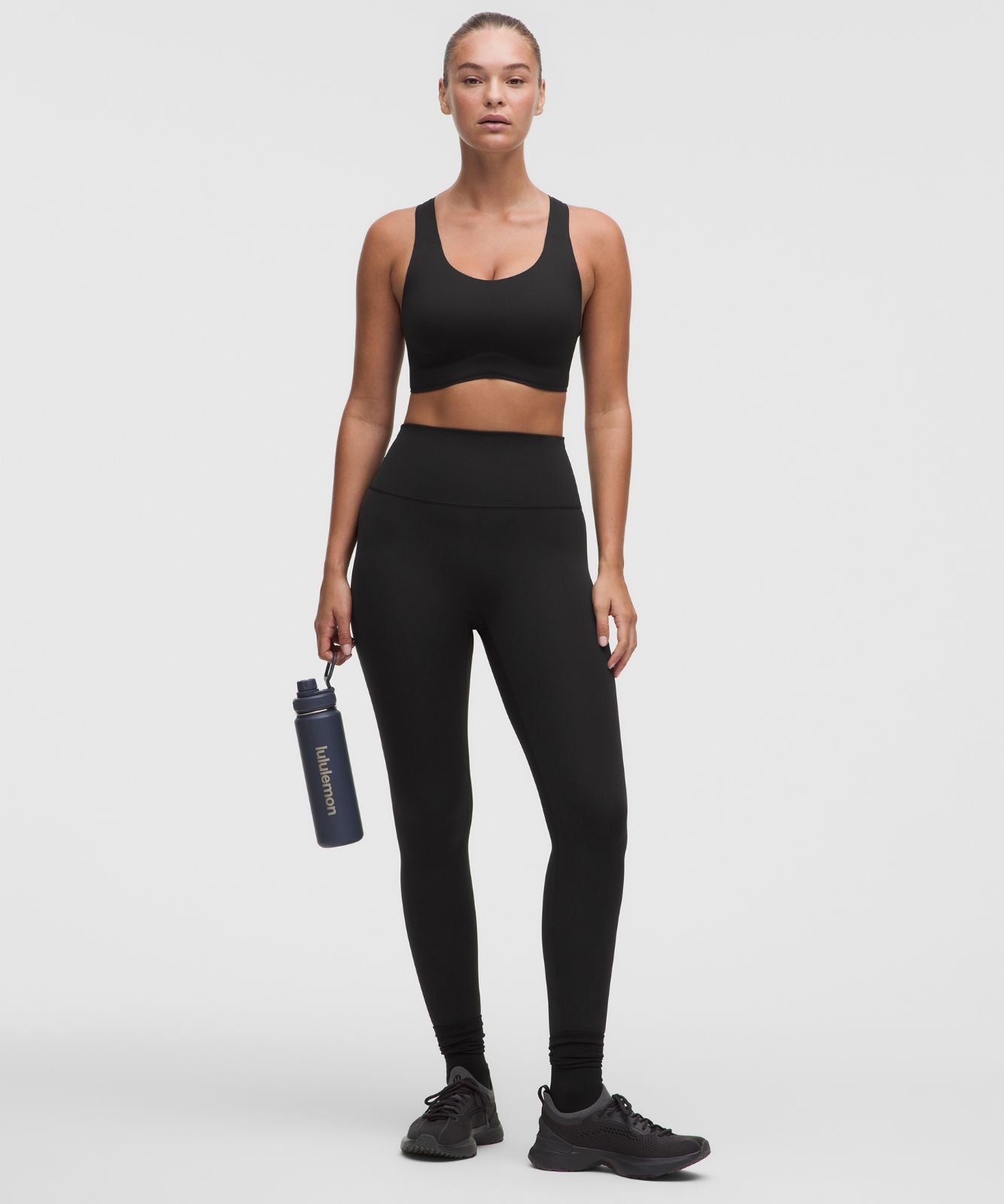 lululemon Go Further Bra with Support Code Technology *High Impact, C/D Cup Black