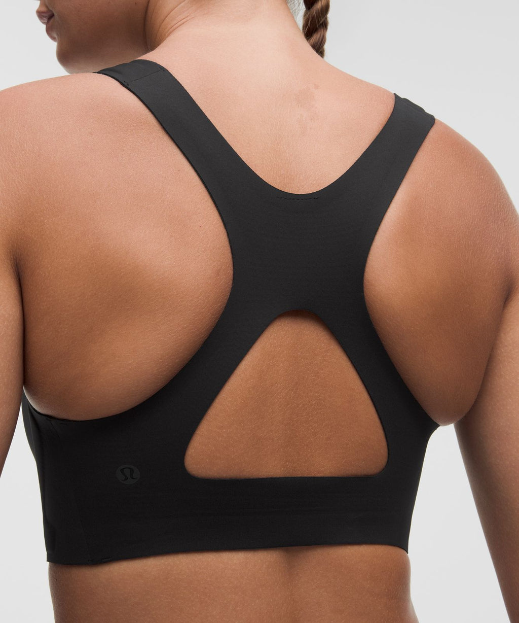 lululemon Go Further Bra with Support Code Technology *High Impact, C/D Cup Black