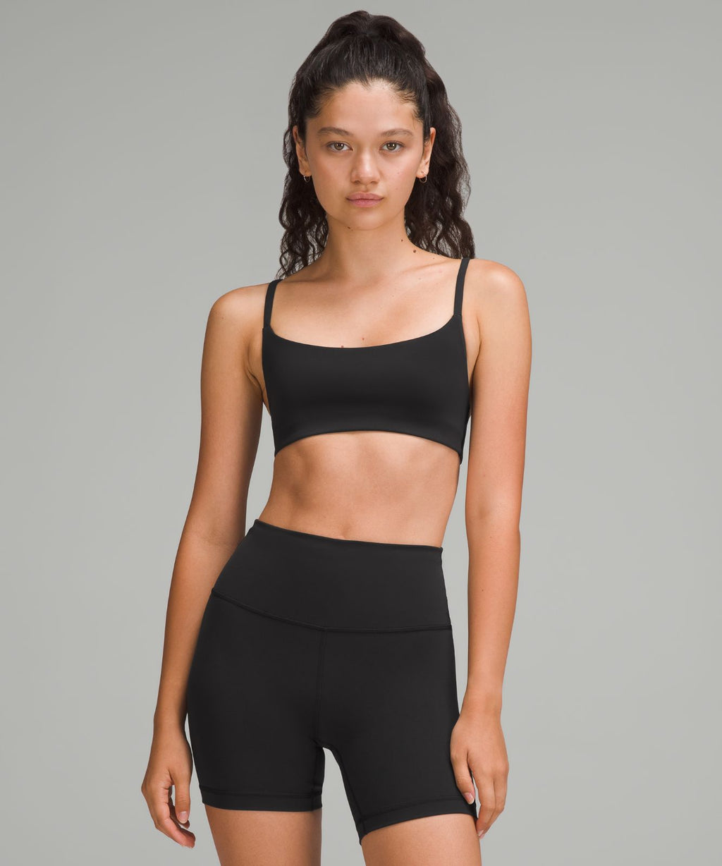 Wunder Train Strappy Racer Bra *Light Support, A/B Cup Black