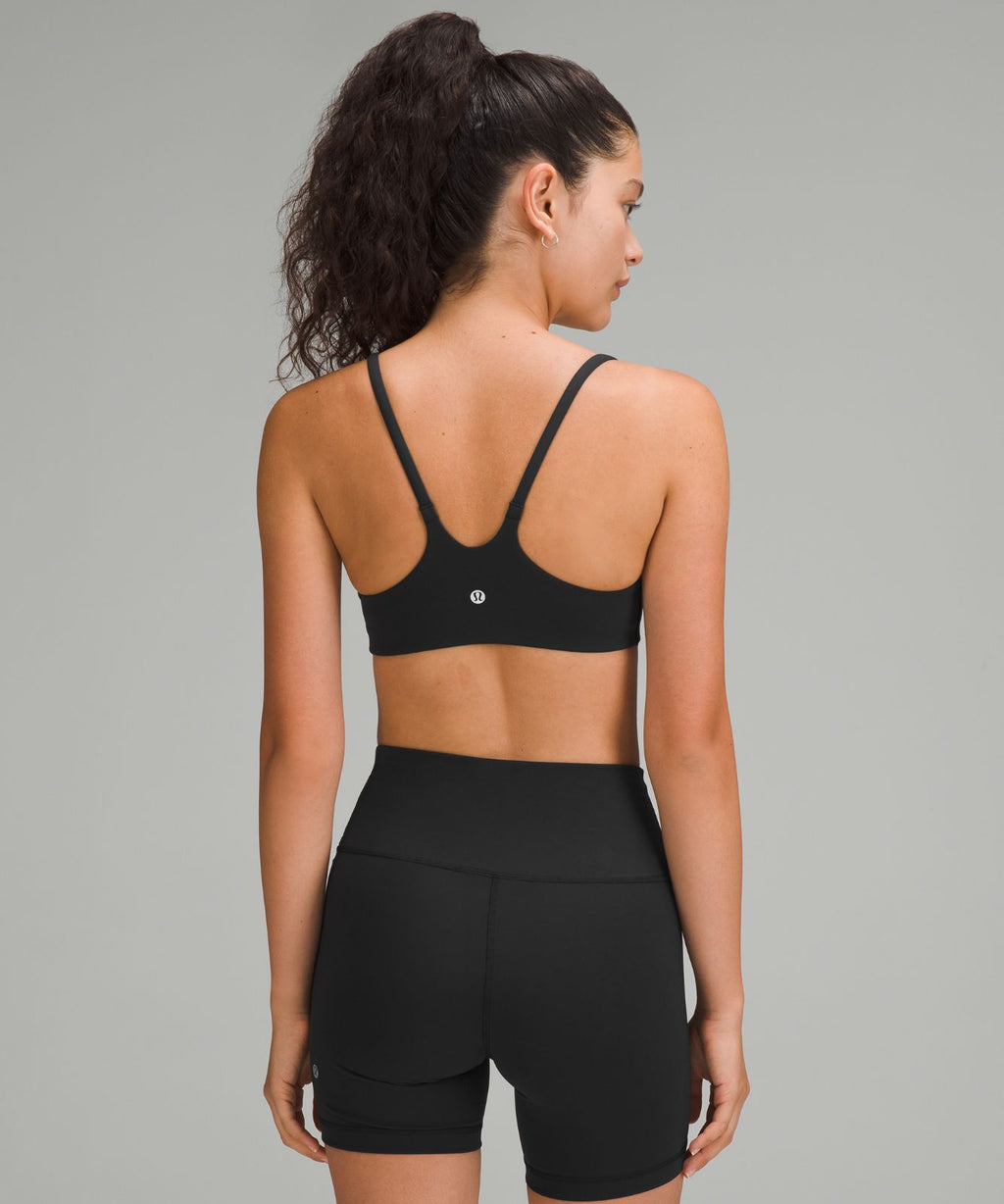 Wunder Train Strappy Racer Bra *Light Support, A/B Cup Black