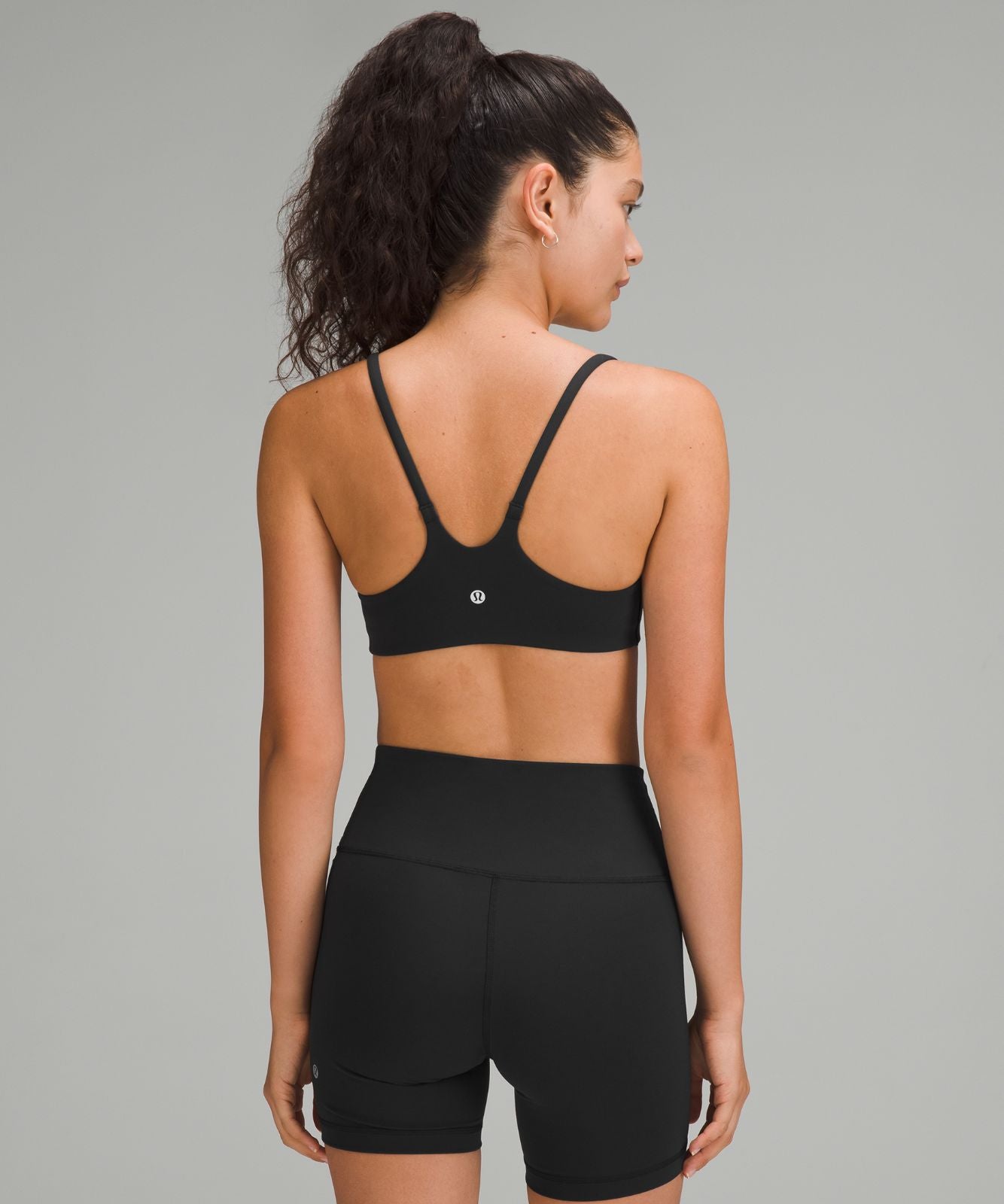 Wunder Train Strappy Racer Bra *Light Support, A/B Cup Black