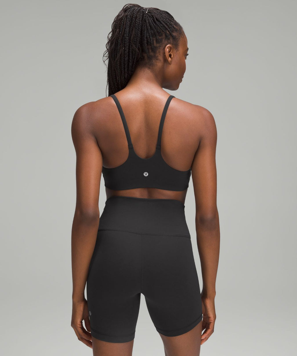 Wunder Train Strappy Racer Bra *Light Support, C/D Cup Black
