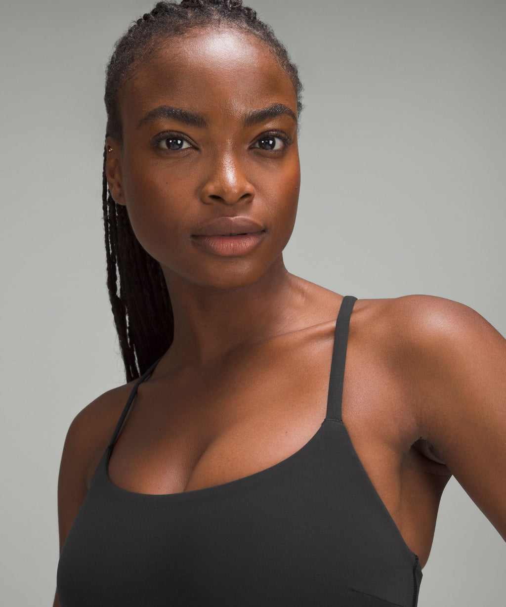 Wunder Train Strappy Racer Bra *Light Support, C/D Cup Black