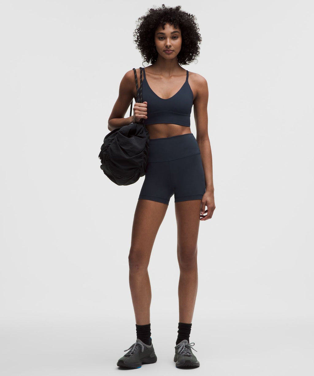 lululemon Focuser Scoop-Neck Bra Nulu *Light Support, A/B Cup True Navy