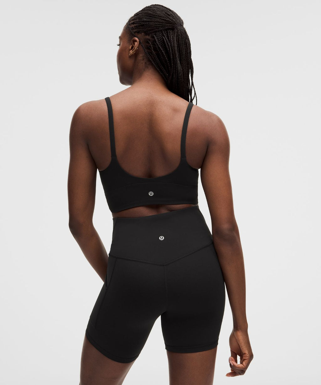 lululemon Focuser Scoop-Neck Bra Nulu *Light Support, C/D Cup Black