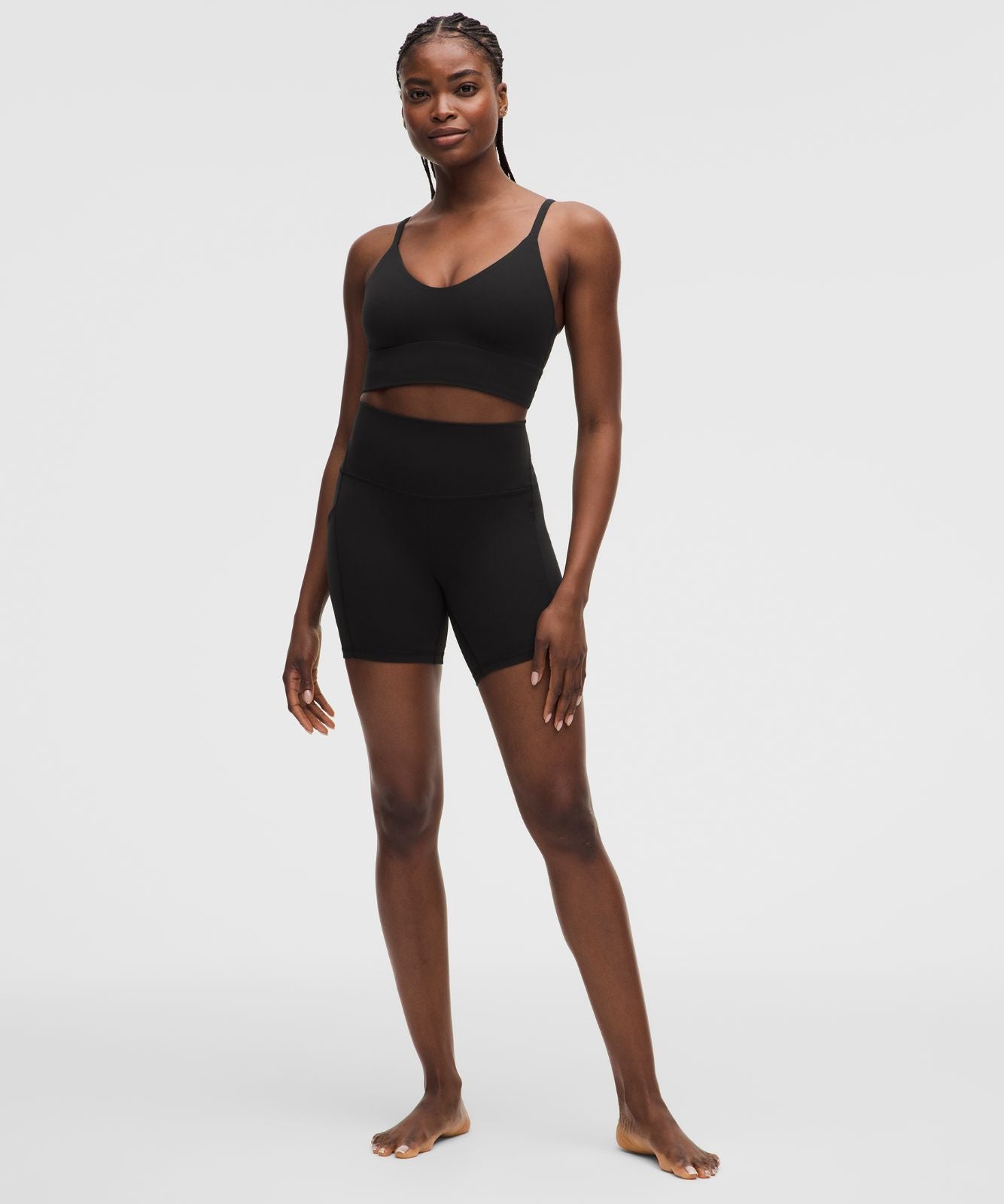 lululemon Focuser Scoop-Neck Bra Nulu *Light Support, C/D Cup Black