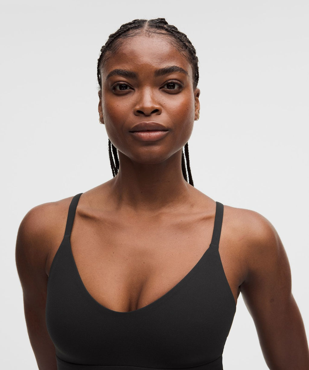 lululemon Focuser Scoop-Neck Bra Nulu *Light Support, C/D Cup Black