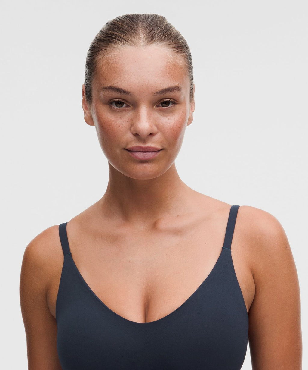 lululemon Focuser Scoop-Neck Bra Nulu *Light Support, C/D Cup True Navy