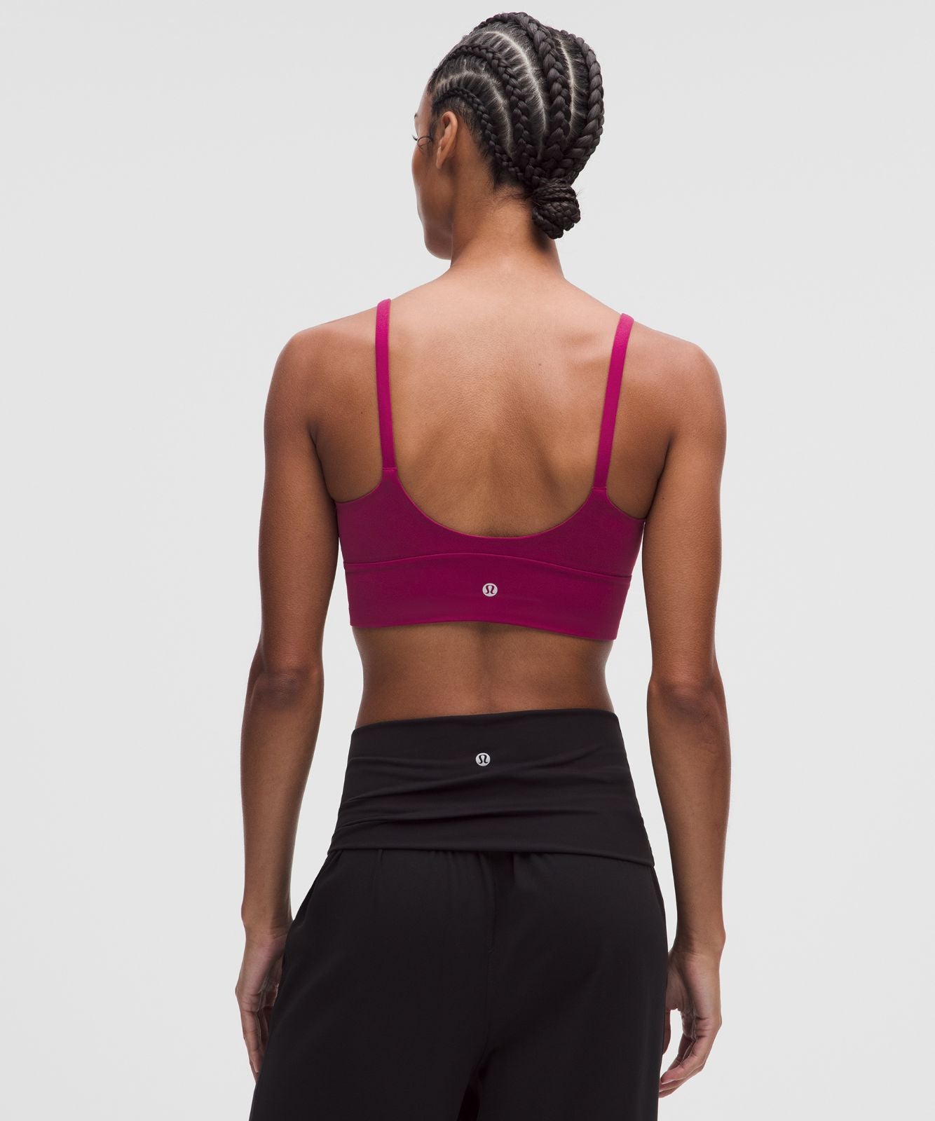 lululemon Focuser Scoop-Neck Bra Nulu *Light Support, C/D Cup Raspberry Rave