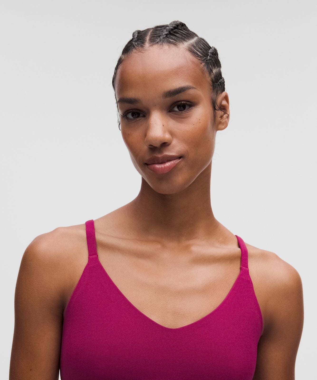 lululemon Focuser Scoop-Neck Bra Nulu *Light Support, C/D Cup Raspberry Rave