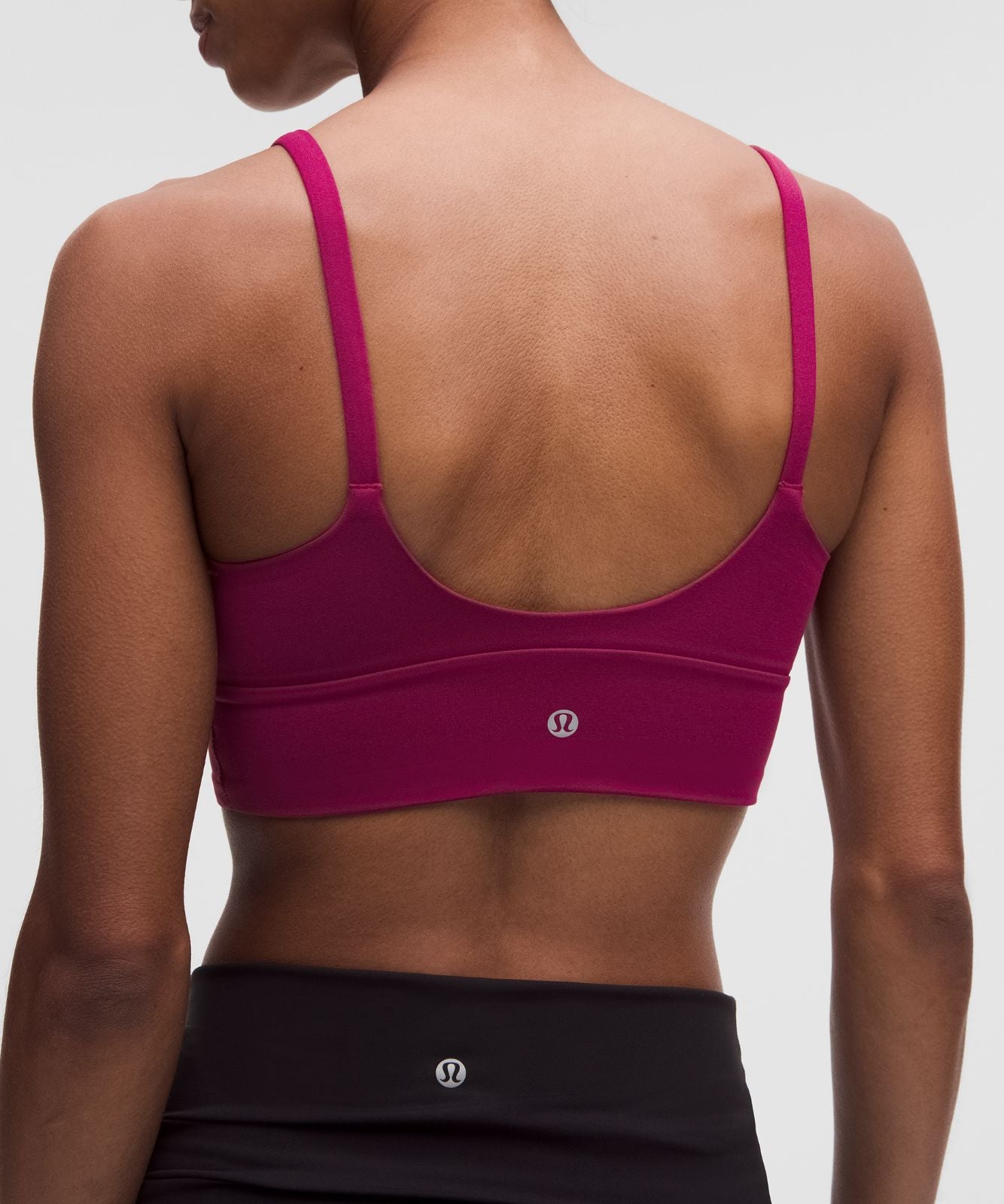 lululemon Focuser Scoop-Neck Bra Nulu *Light Support, C/D Cup Raspberry Rave
