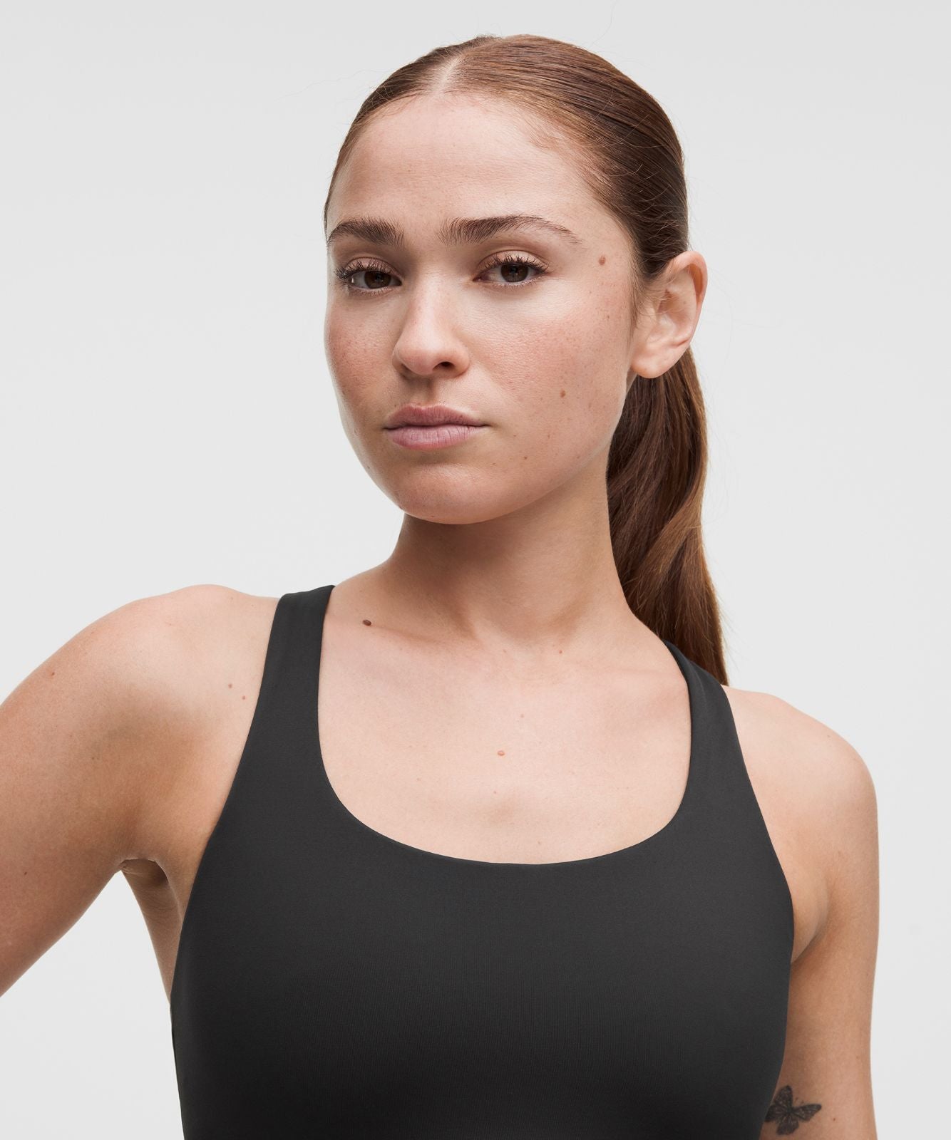 lululemon Energy Longline Bra Medium Support, B-D Cups *Evolve Black