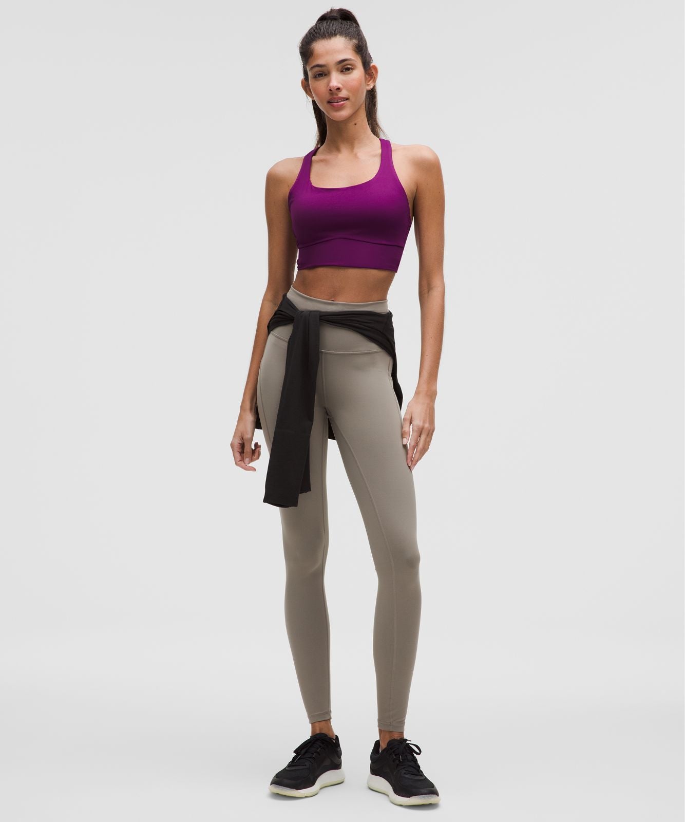 lululemon Energy Longline Bra Medium Support, B-D Cups *Evolve Chilled Grape
