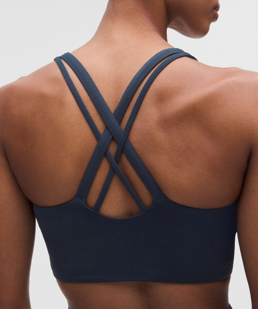 lululemon Energy Longline Bra Medium Support, B-D Cups *Evolve True Navy