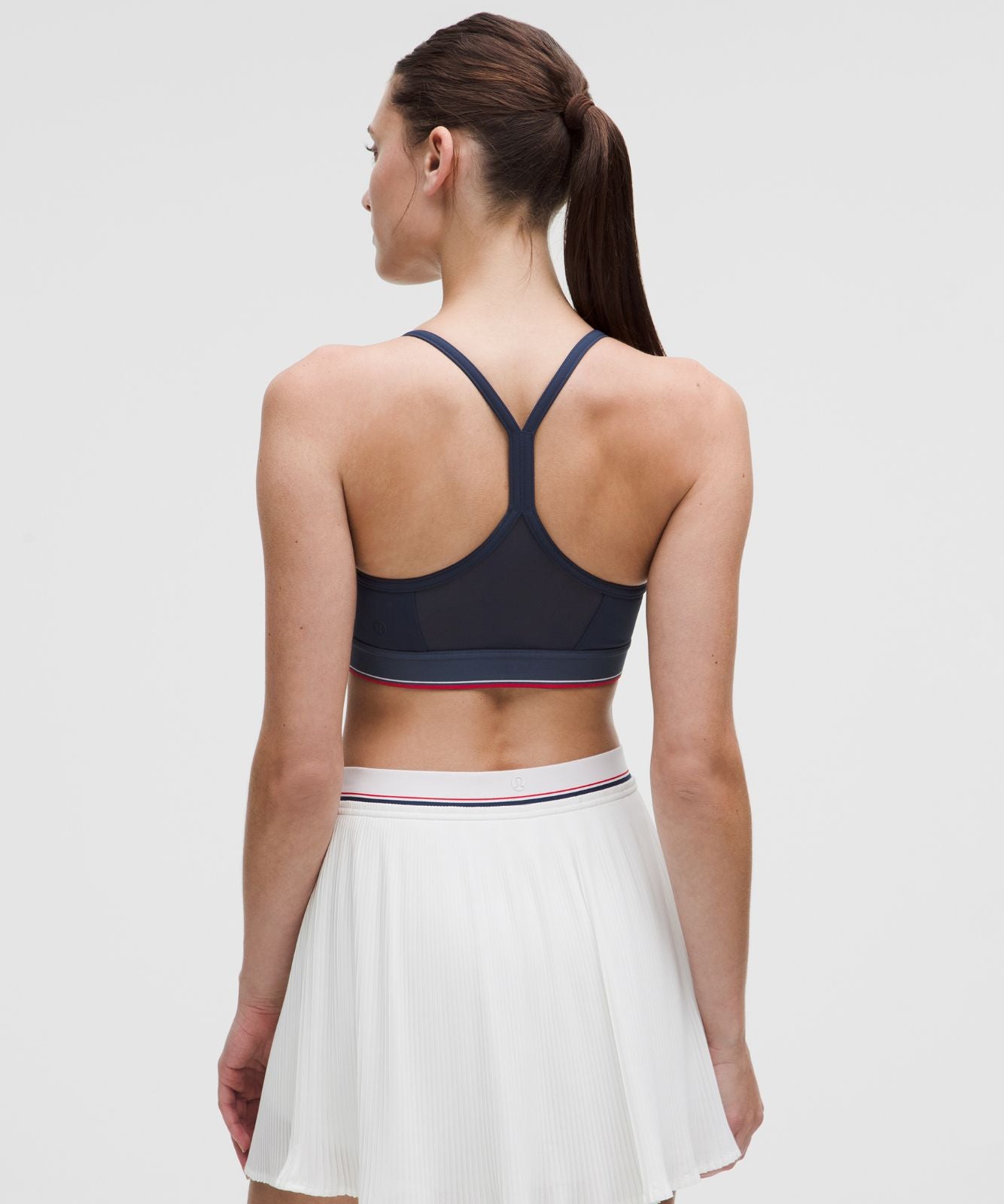 Flow Y Mid-Support Bra Logo *B/C Cup Club Blue