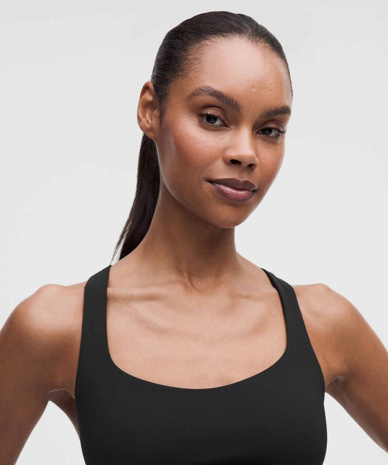 FlexyFlex Strappy Yoga Bra *Light Support, A-C Cups Black