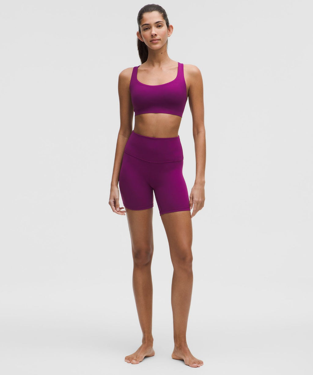 FlexyFlex Strappy Yoga Bra *Light Support, A-C Cups Chilled Grape