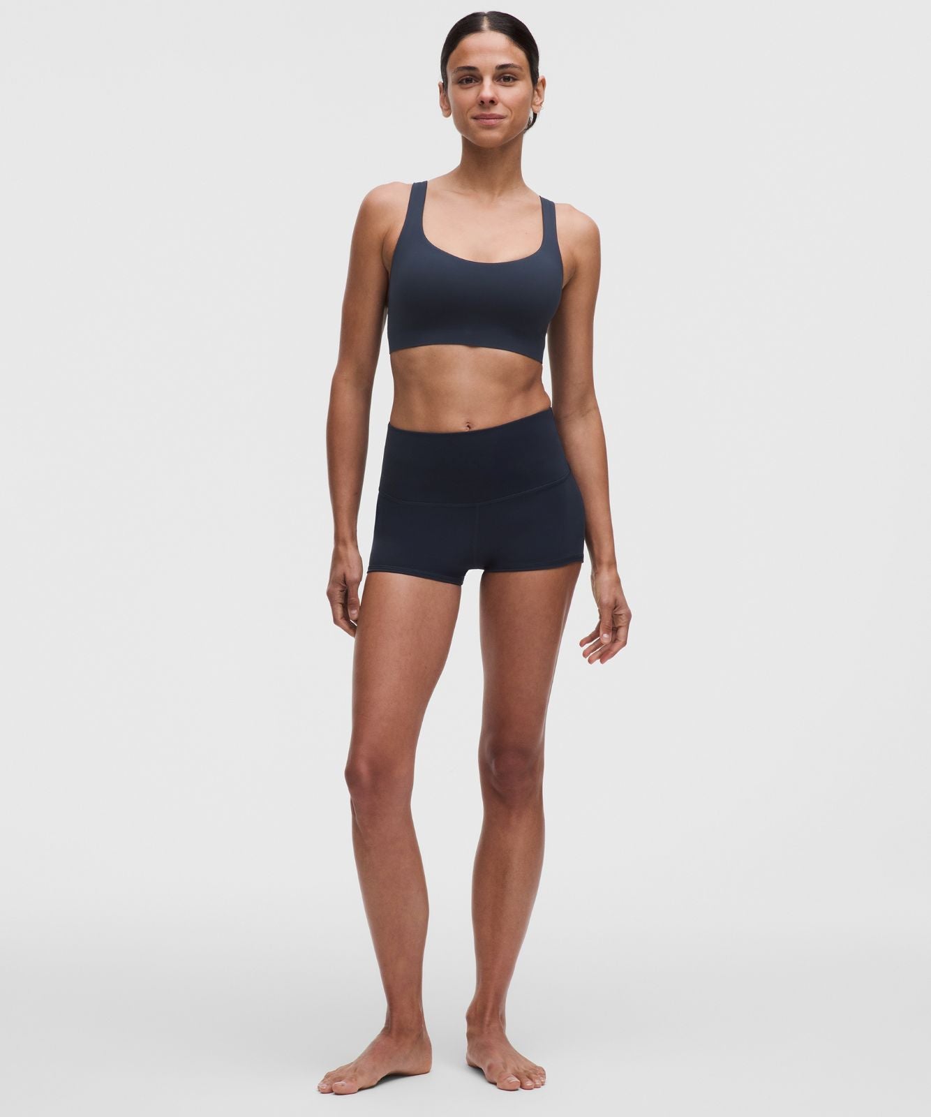 FlexyFlex Strappy Yoga Bra *Light Support, A-C Cups True Navy