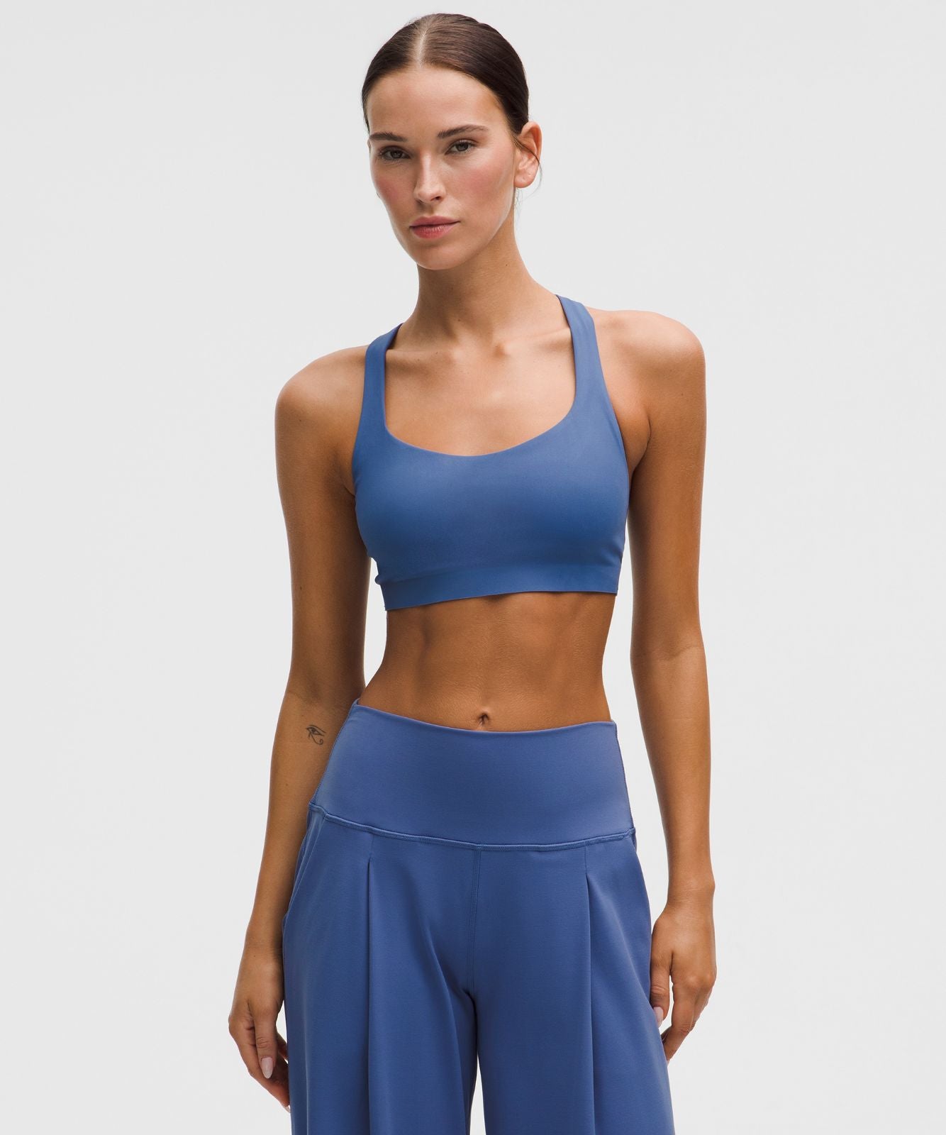 FlexyFlex Strappy Yoga Bra *Light Support, A-C Cups Brilliant Blue