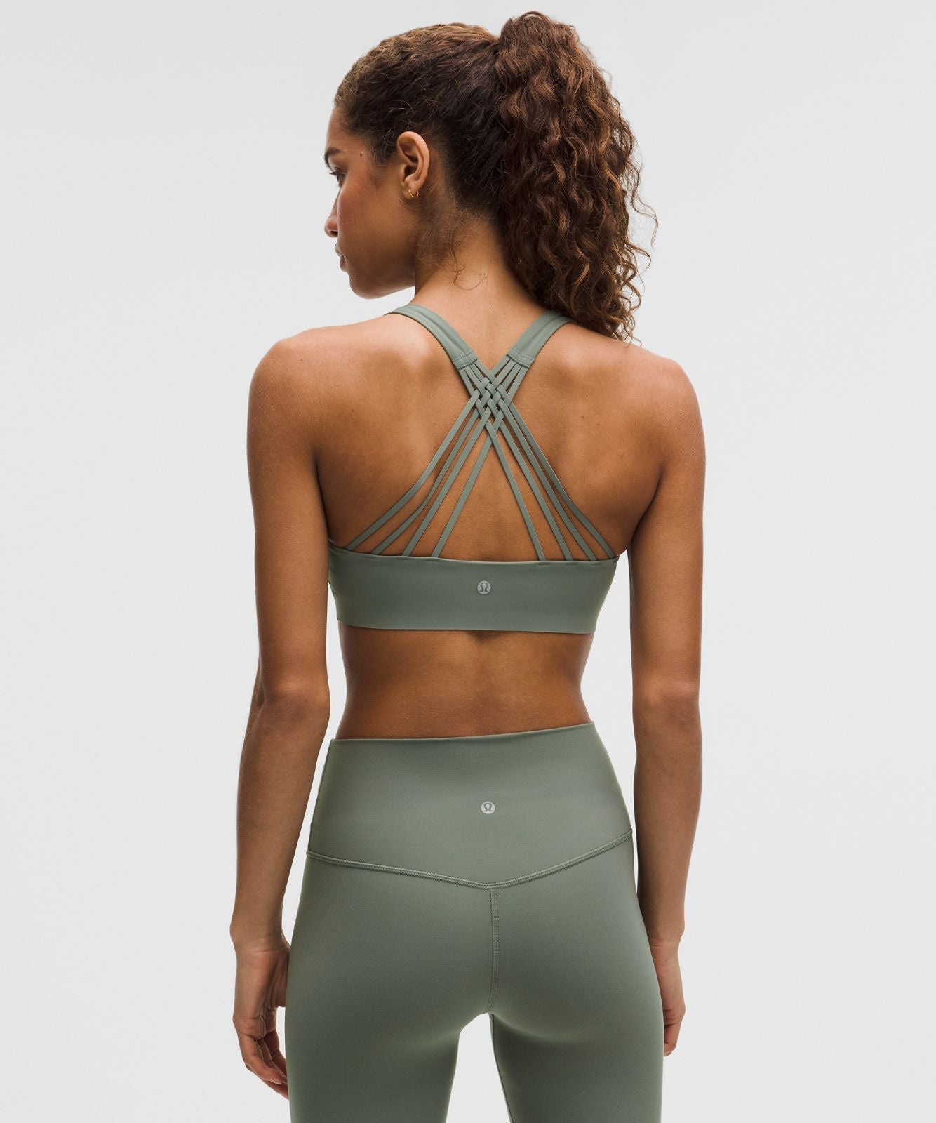 FlexyFlex Strappy Yoga Bra *Light Support, A-C Cups Willow Leaf