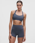 FlexyFlex Strappy Yoga Bra *Light Support, A-C Cups Dusty Diamond