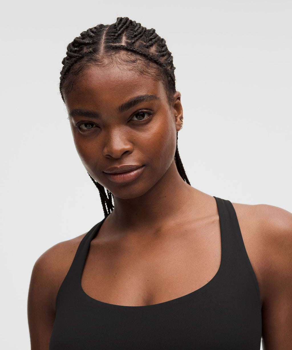 FlexyFlex Strappy Yoga Bra *Light Support, D-DDD Cups Black