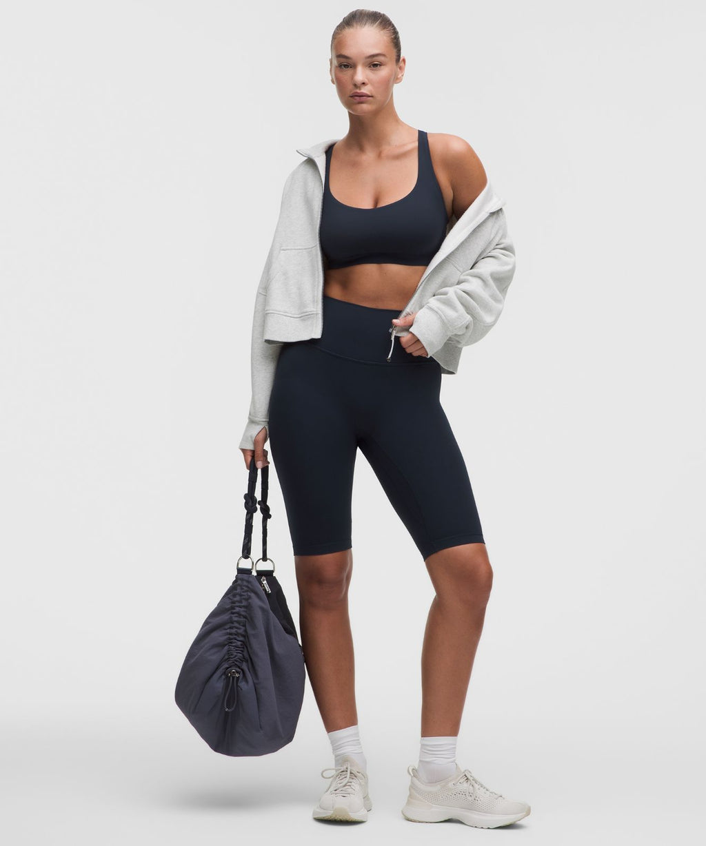 FlexyFlex Strappy Yoga Bra *Light Support, D-DDD Cups True Navy