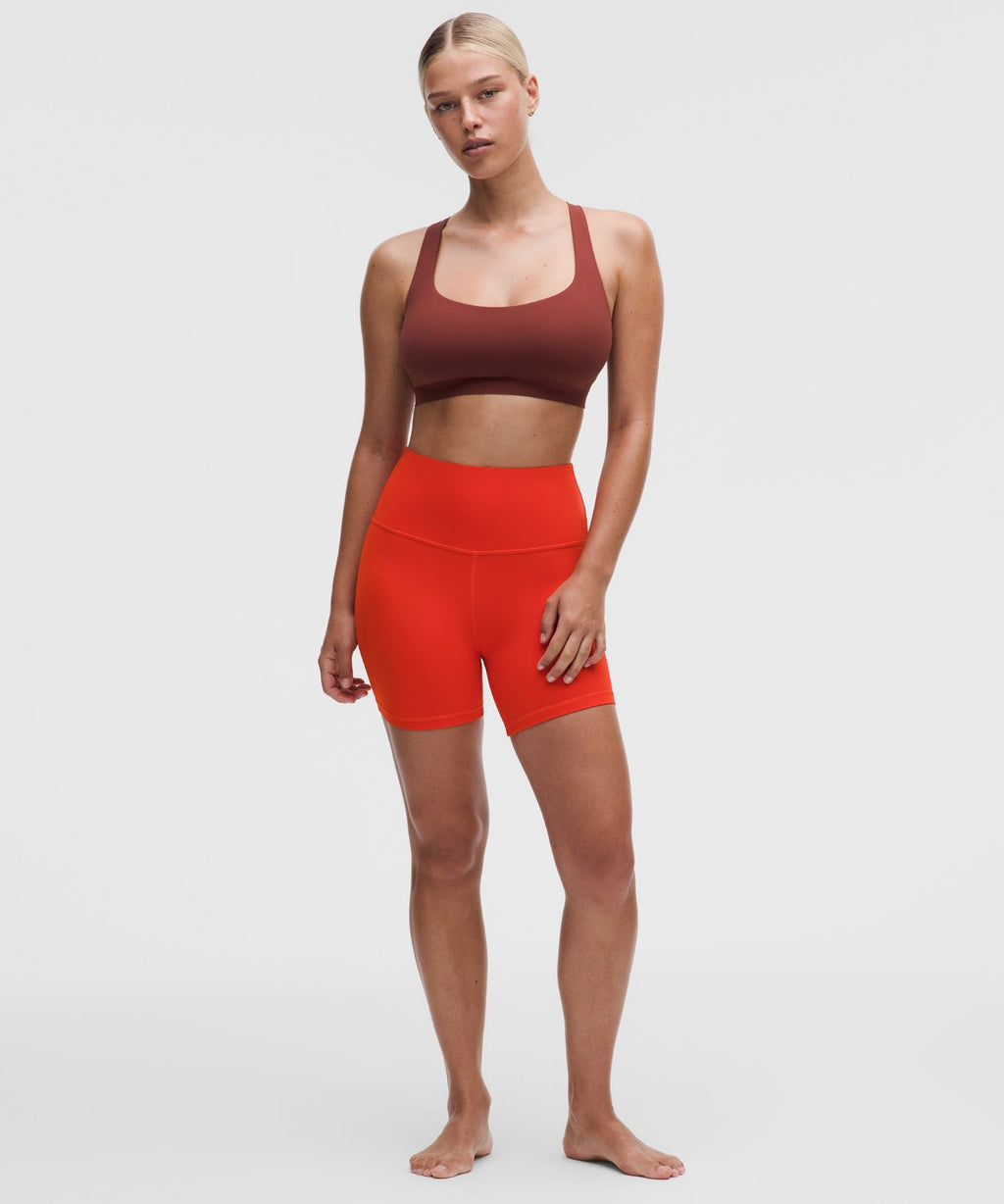 FlexyFlex Strappy Yoga Bra *Light Support, D-DDD Cups Cranberry Charm