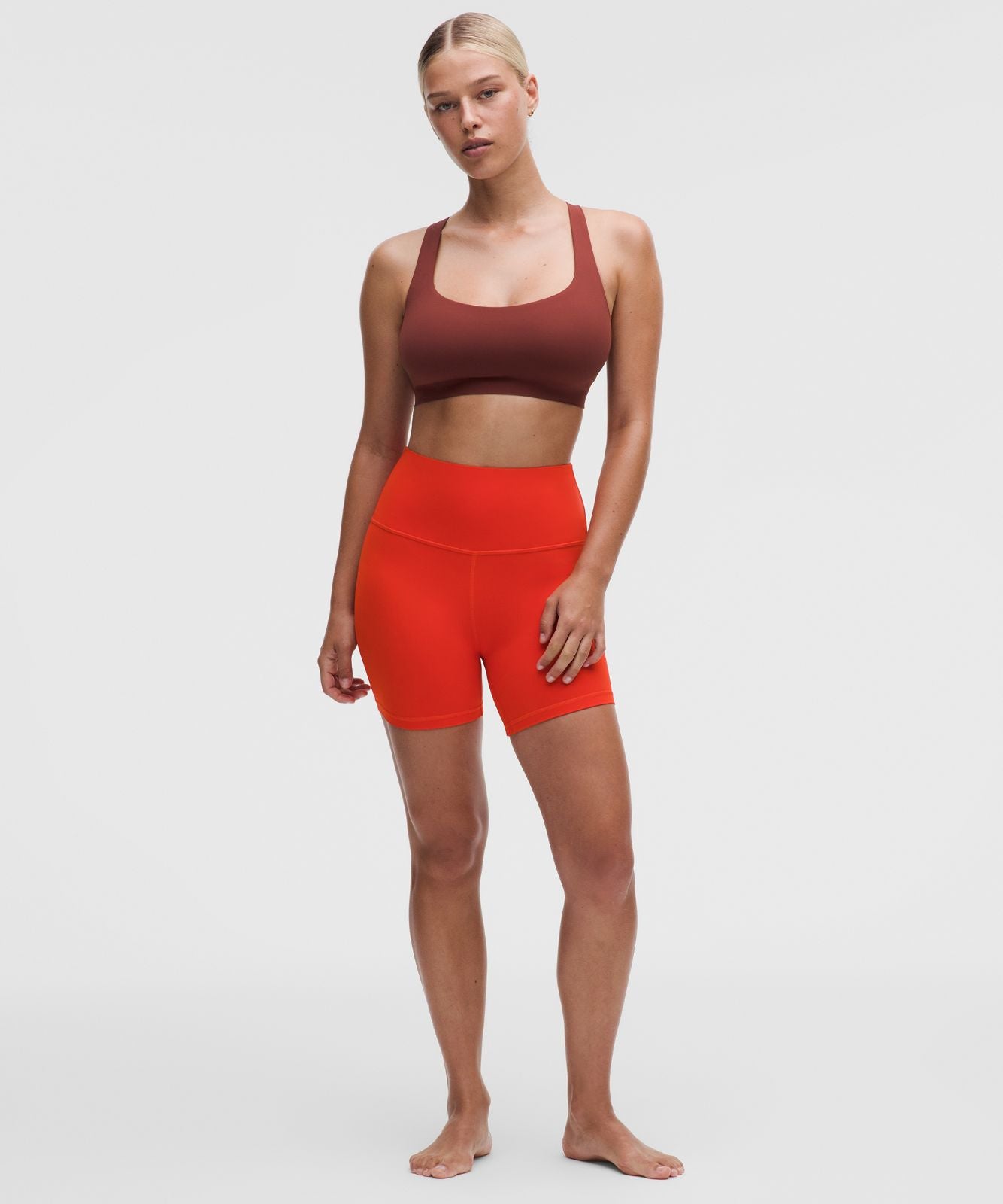 FlexyFlex Strappy Yoga Bra *Light Support, D-DDD Cups Cranberry Charm