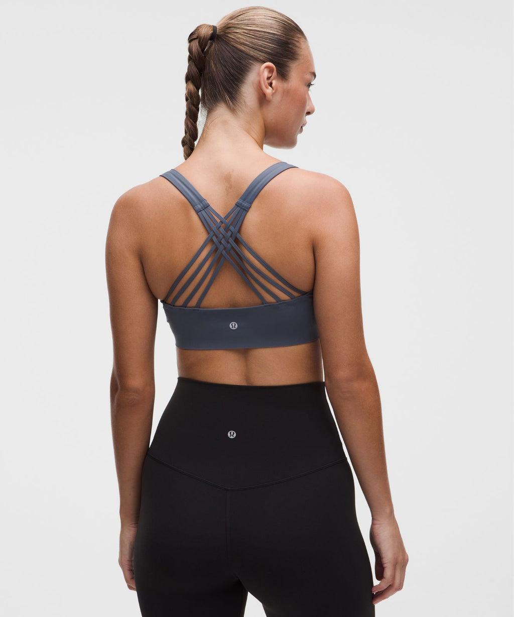 FlexyFlex Strappy Yoga Bra *Light Support, D-DDD Cups Dusty Diamond