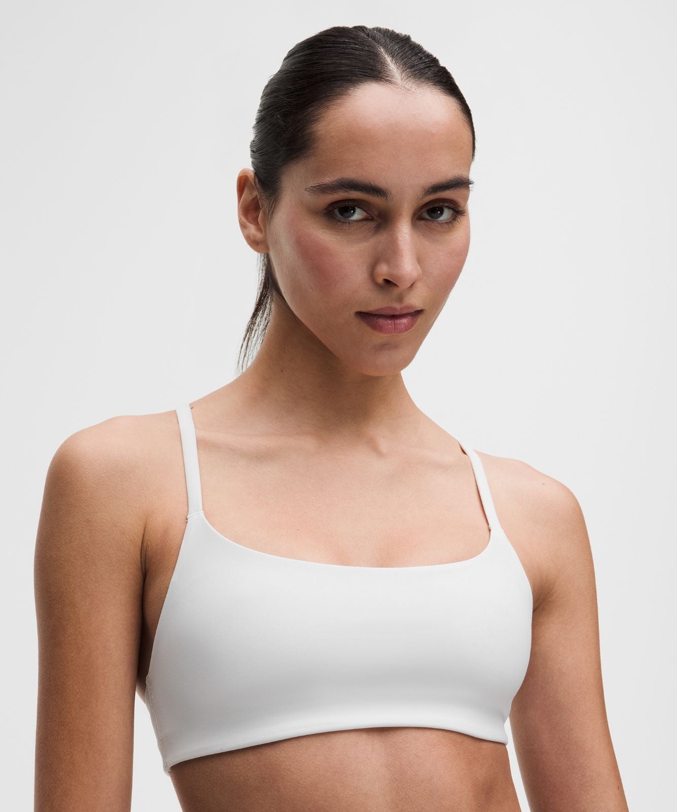 Wunder Train Strappy Racer Bra *Light Support, A/B Cup White