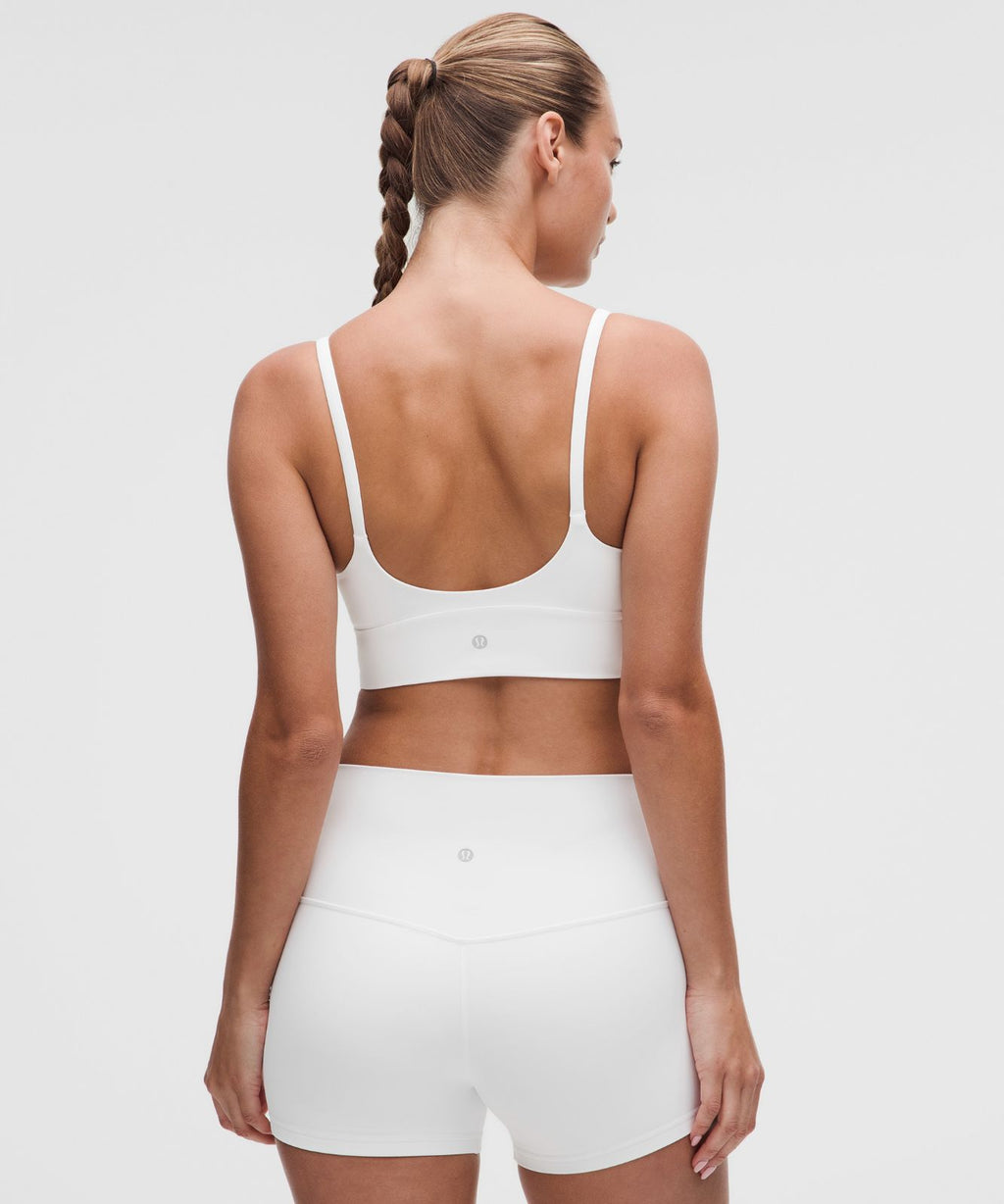 lululemon Focuser Scoop-Neck Bra Nulu *Light Support, C/D Cup White