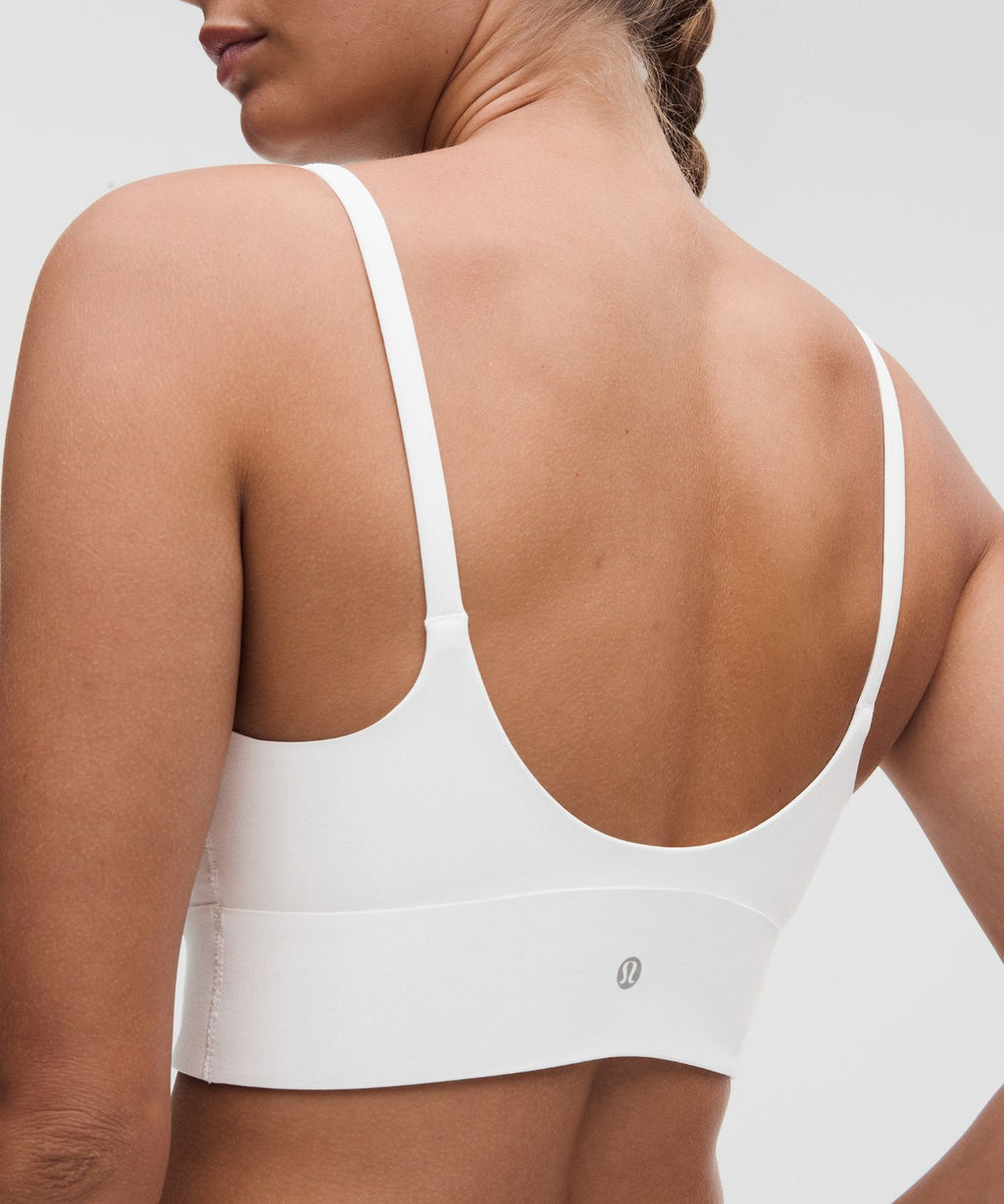 lululemon Focuser Scoop-Neck Bra Nulu *Light Support, C/D Cup White