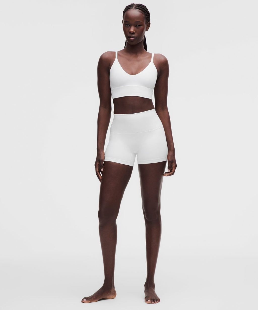 lululemon Focuser Scoop-Neck Bra Nulu *Light Support, A/B Cup White