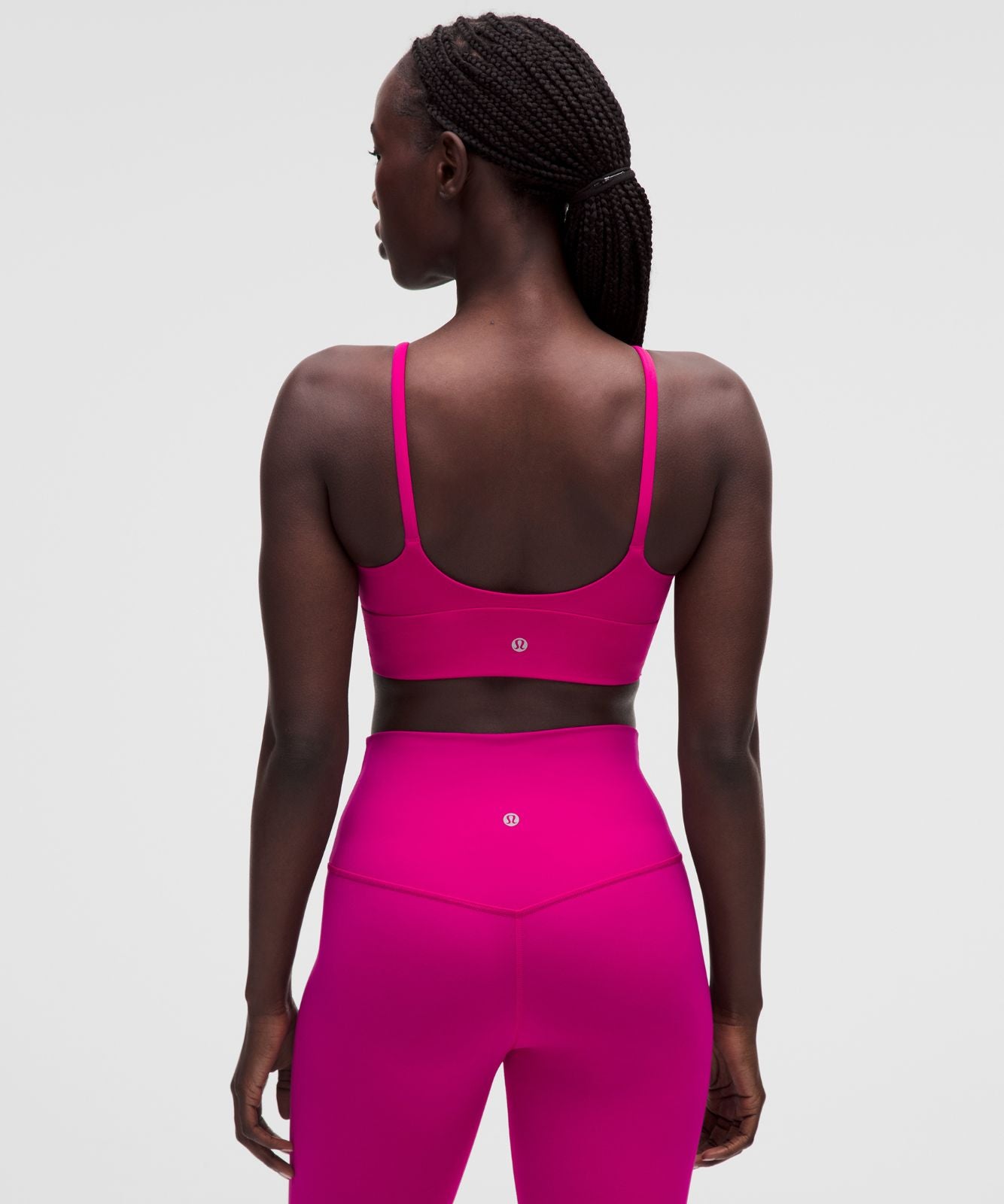 lululemon Focuser Scoop-Neck Bra Nulu *Light Support, A/B Cup Pink Flare