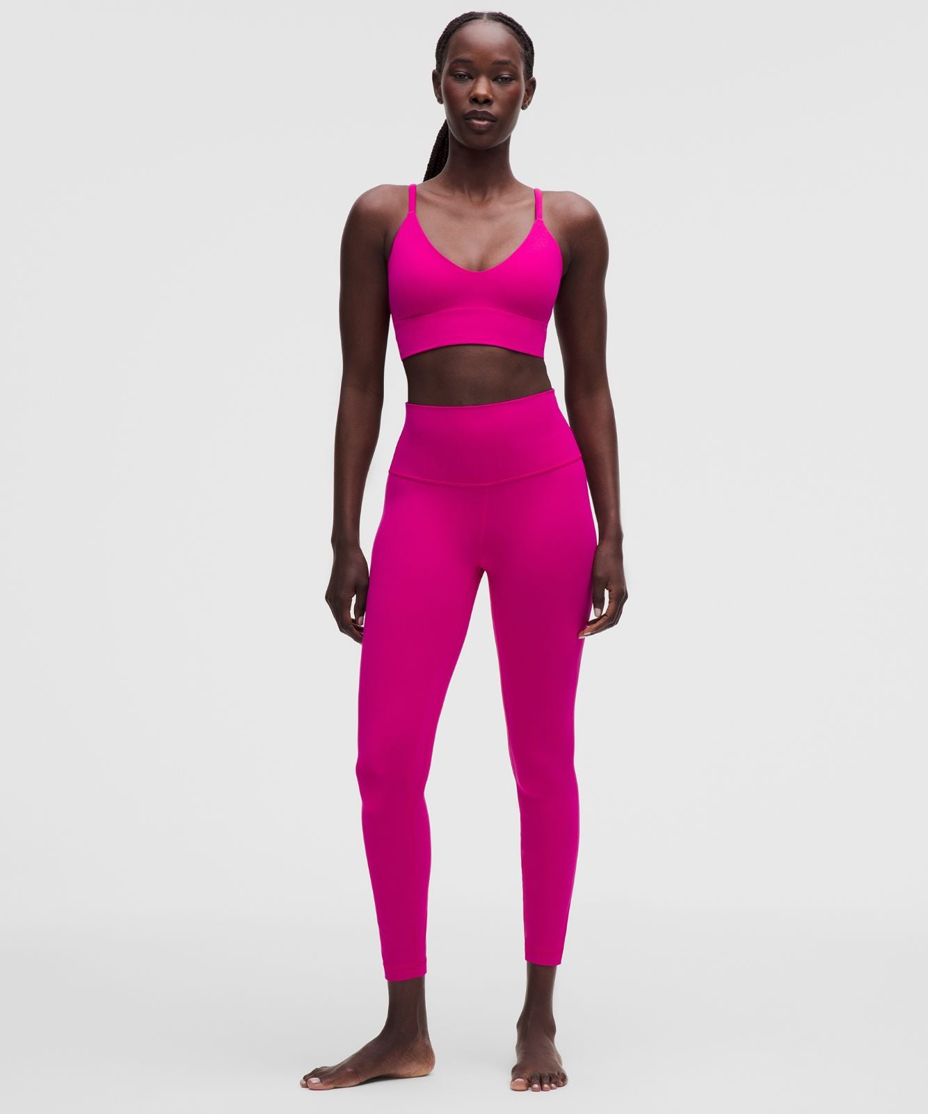 lululemon Focuser Scoop-Neck Bra Nulu *Light Support, A/B Cup Pink Flare