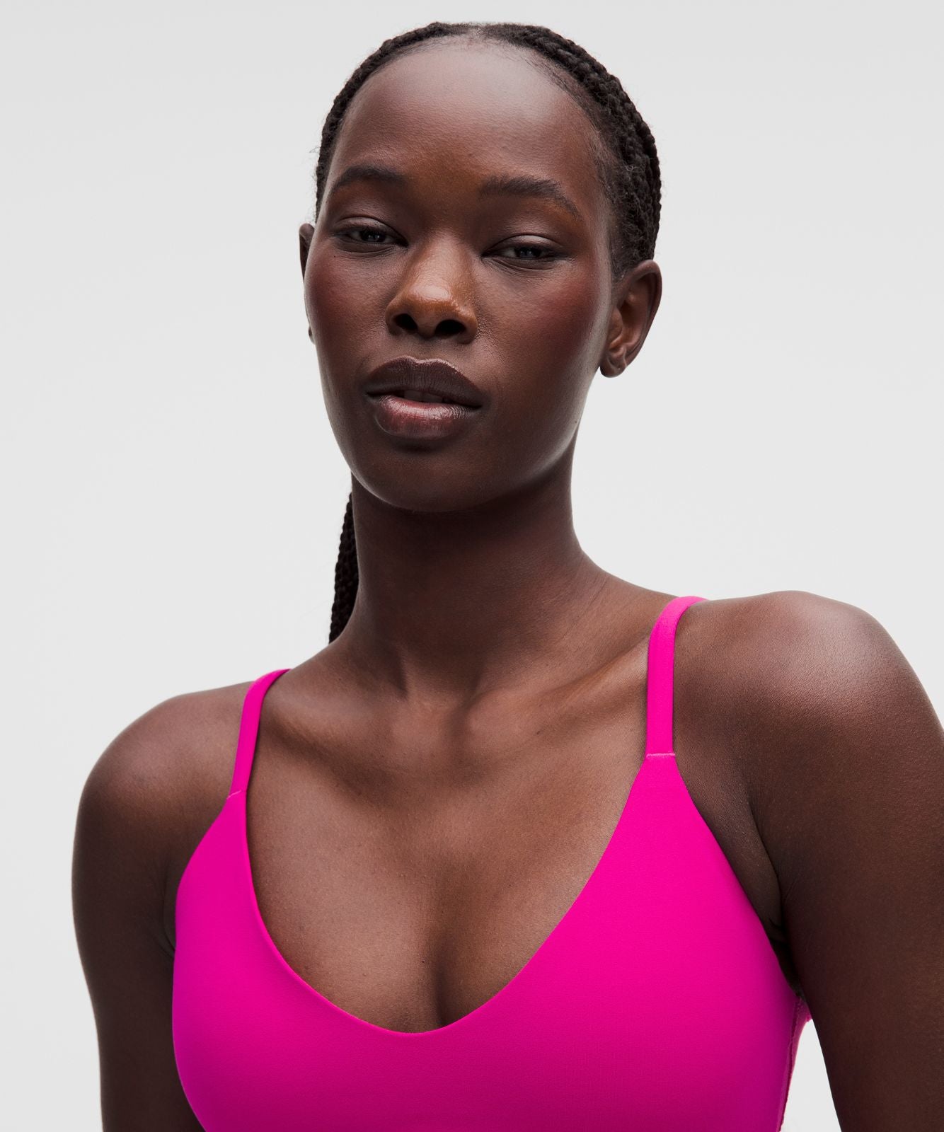 lululemon Focuser Scoop-Neck Bra Nulu *Light Support, A/B Cup Pink Flare