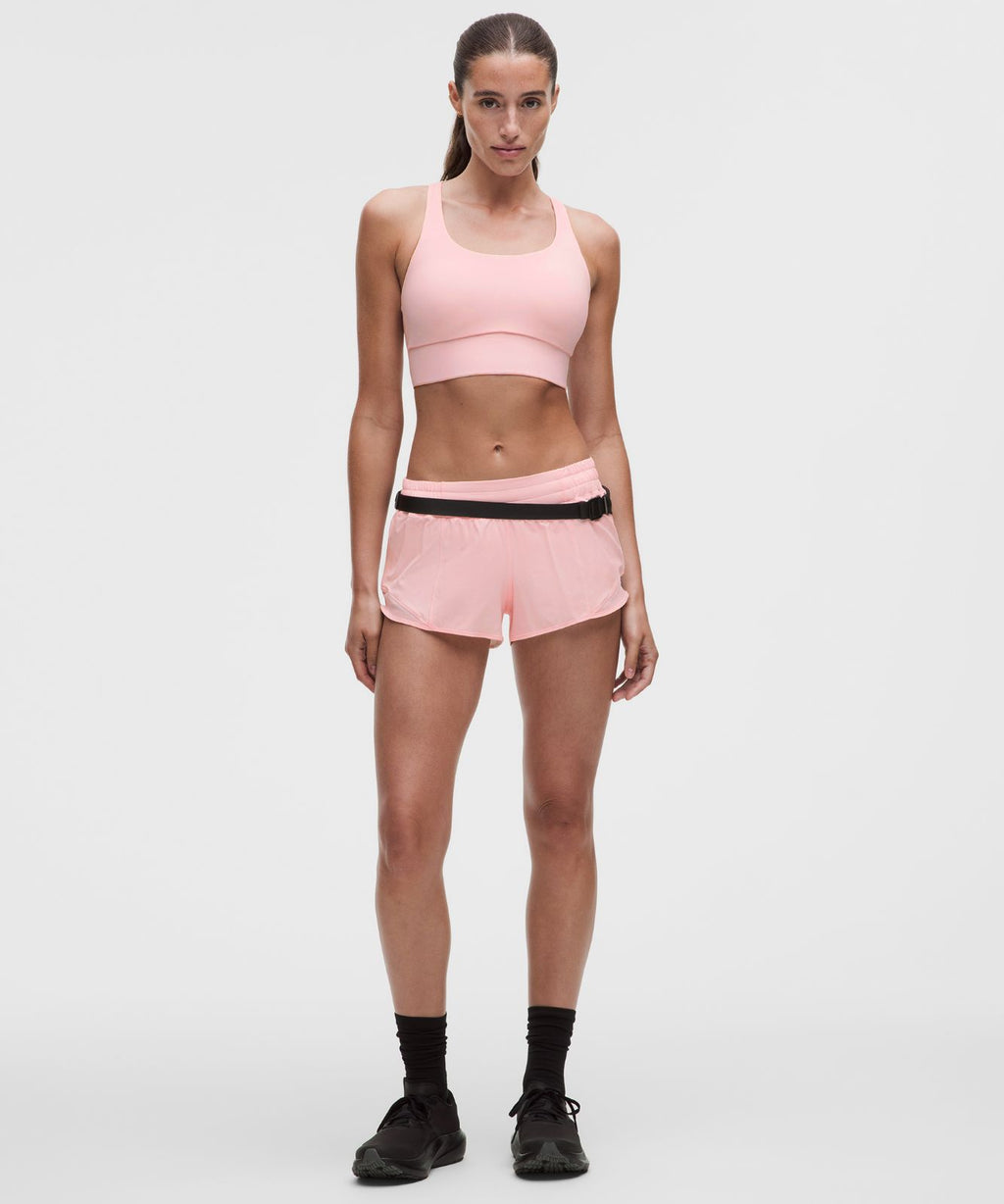 lululemon Energy Longline Bra Medium Support, B-D Cups *Evolve Pink Pearl