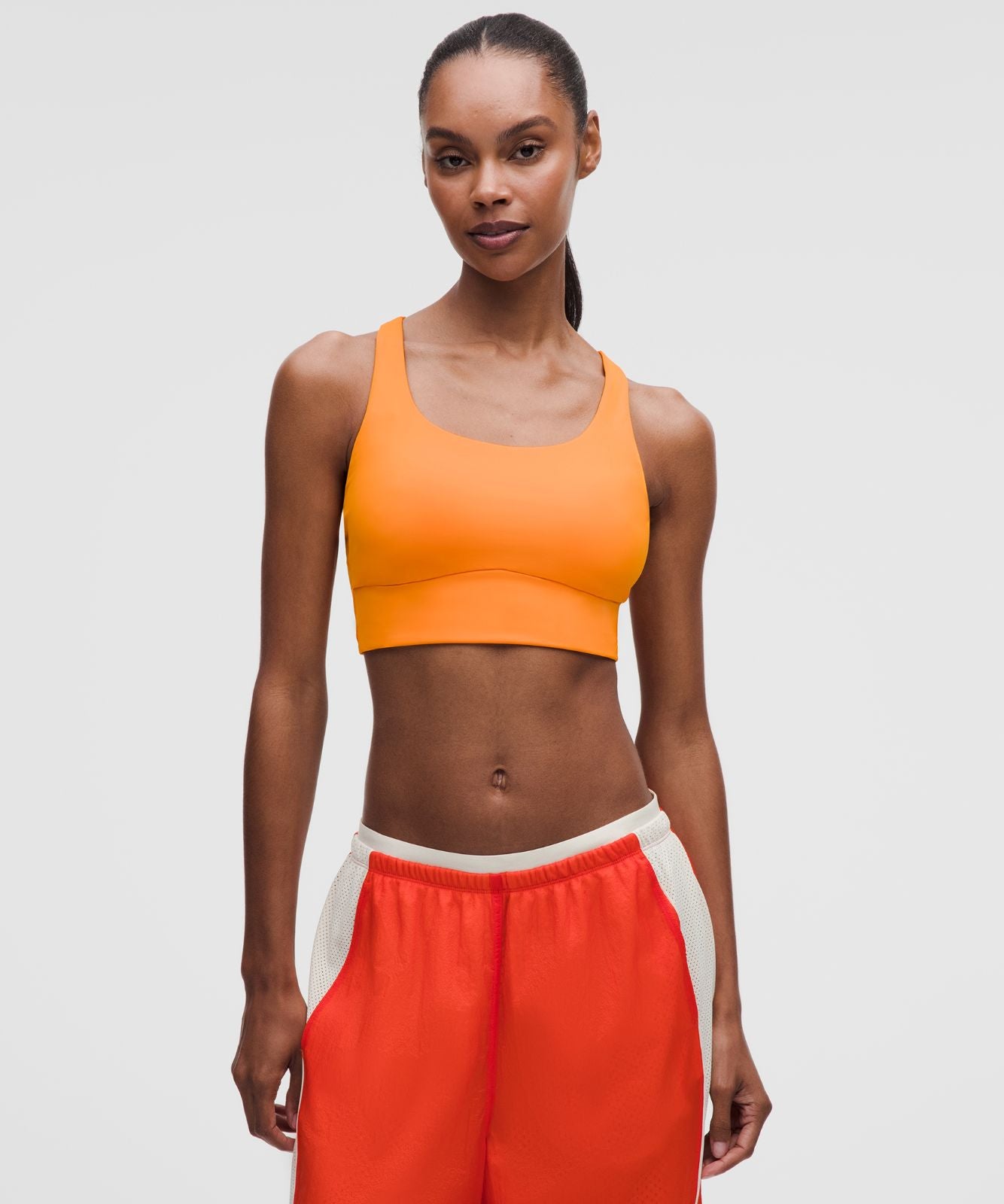 lululemon Energy Longline Bra Medium Support, B-D Cups *Evolve Citrus Sizzle Tone