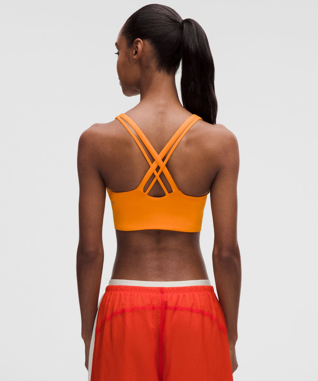 lululemon Energy Longline Bra Medium Support, B-D Cups *Evolve Citrus Sizzle Tone