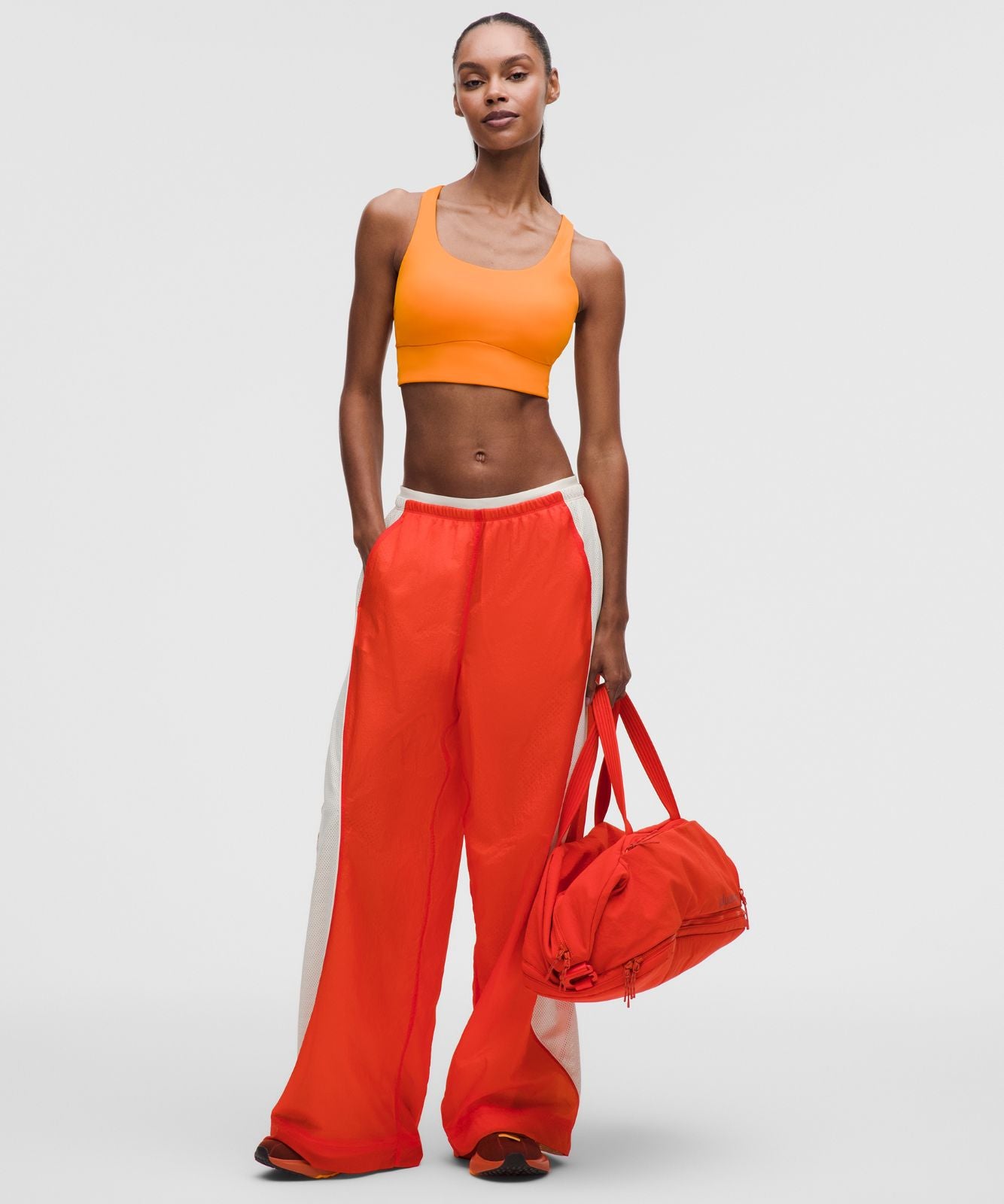 lululemon Energy Longline Bra Medium Support, B-D Cups *Evolve Citrus Sizzle Tone