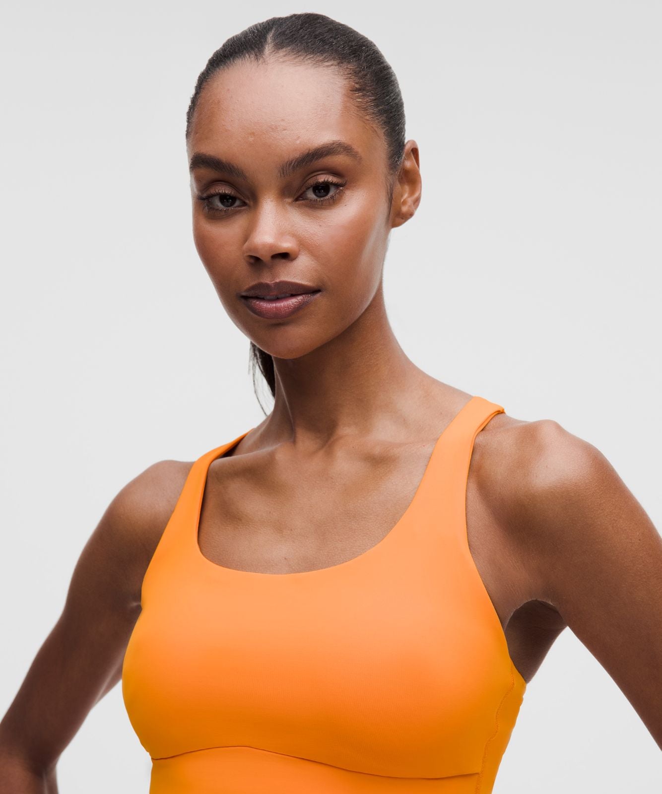 lululemon Energy Longline Bra Medium Support, B-D Cups *Evolve Citrus Sizzle Tone