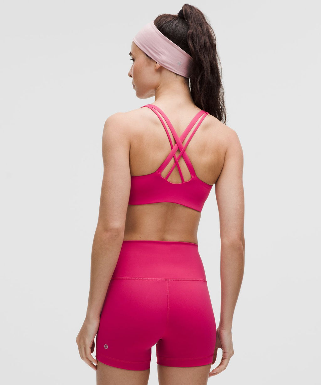 lululemon Energy Bra Medium Support, B-D Cups *Evolve Raspberry coulis