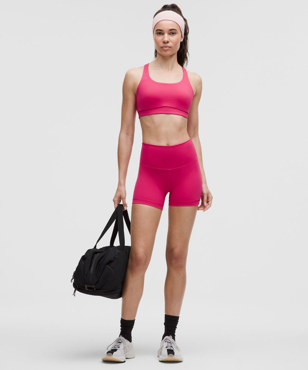 lululemon Energy Bra Medium Support, B-D Cups *Evolve Raspberry coulis