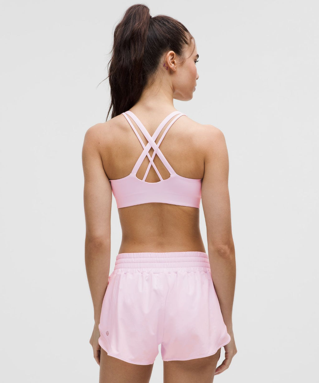 lululemon Energy Bra Medium Support, B-D Cups *Evolve Pink Organza
