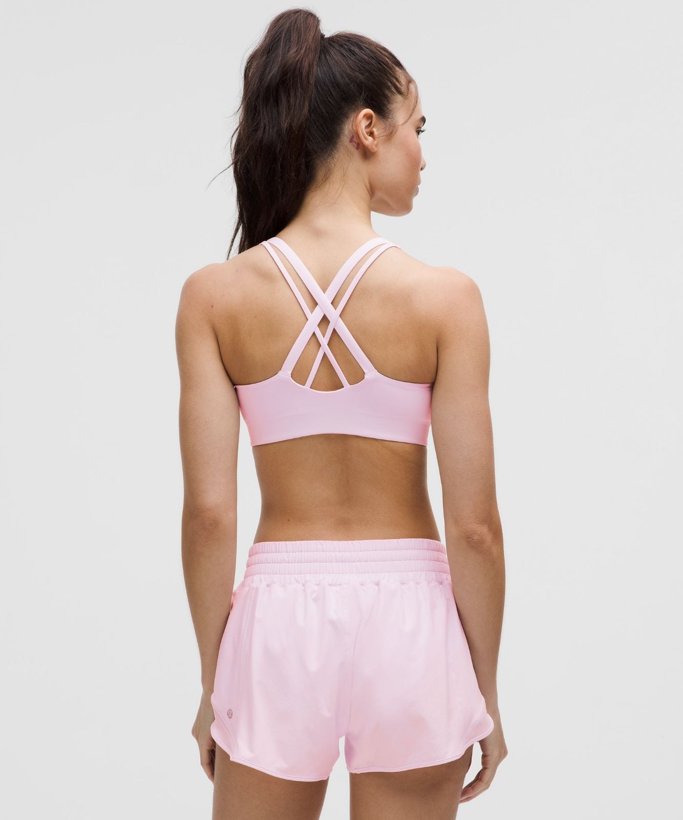 lululemon Energy Bra Medium Support, B-D Cups *Evolve Pink Organza