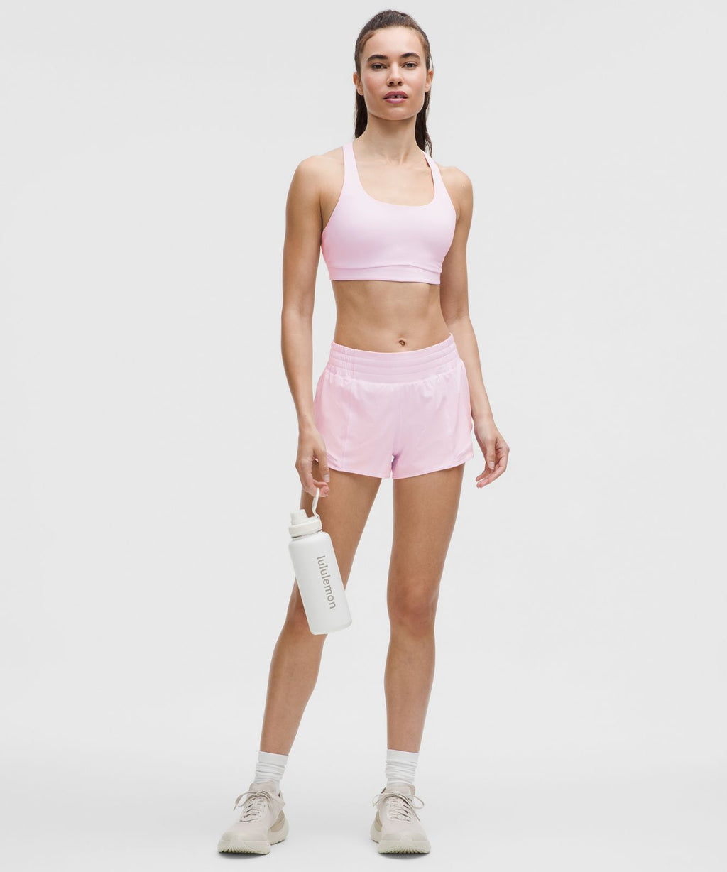lululemon Energy Bra Medium Support, B-D Cups *Evolve Pink Organza