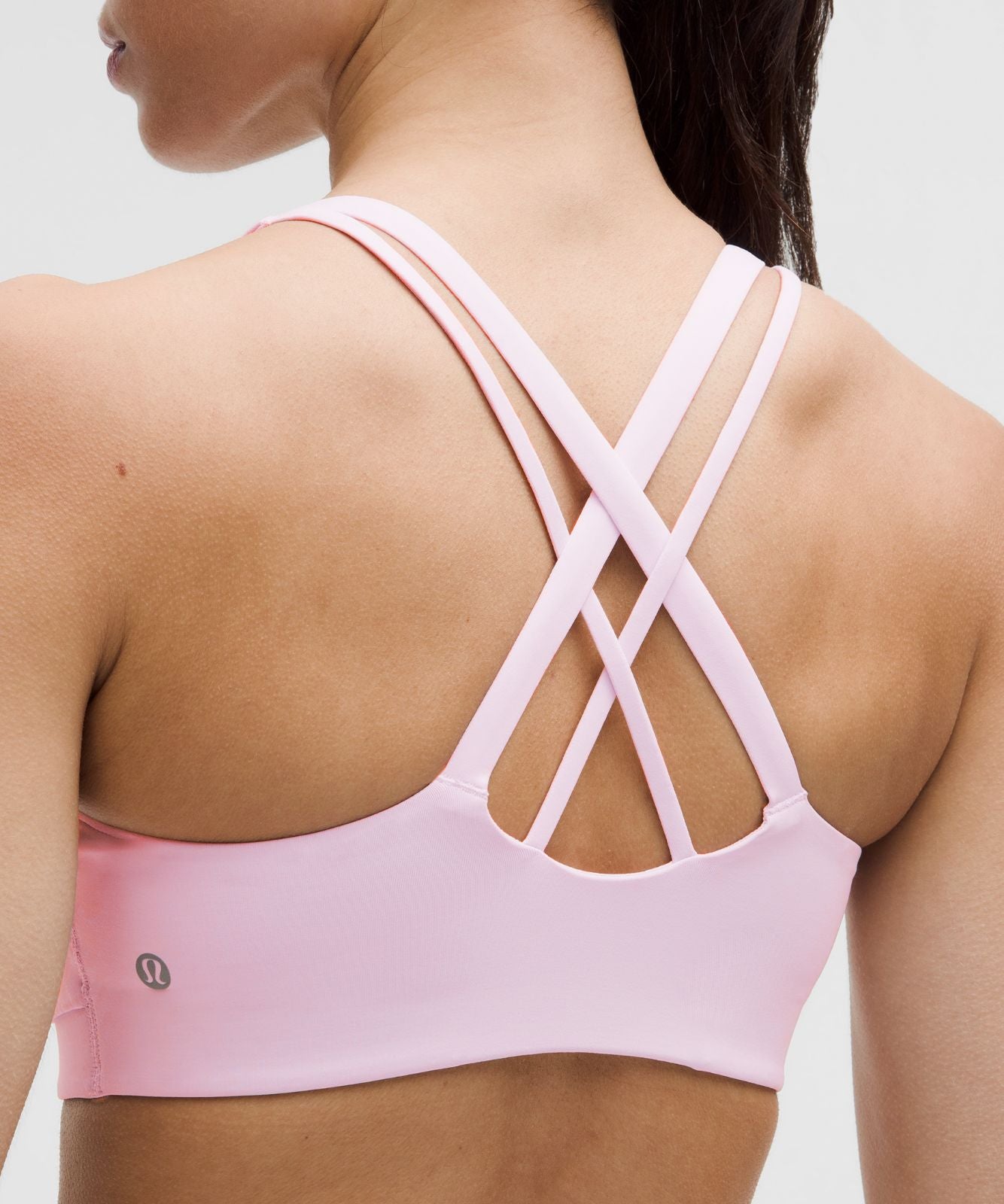 lululemon Energy Bra Medium Support, B-D Cups *Evolve Pink Organza