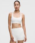 FlexyFlex Strappy Yoga Bra *Light Support, A-C Cups White